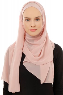 Alara Plain - Gammelrosa One Piece Chiffon Hijab