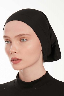 Emine - Svart Hijab Underhette