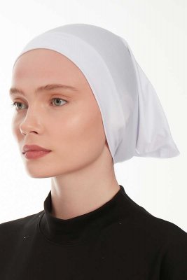 Emine - Hvit hijab Underhette