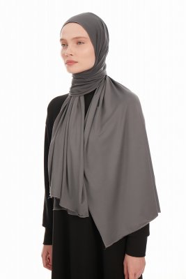 Farah - Mørk Grå Jersey Hijab