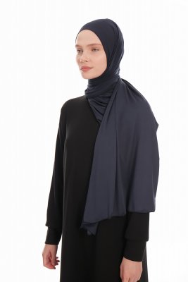 Farah - Marineblå Jersey Hijab