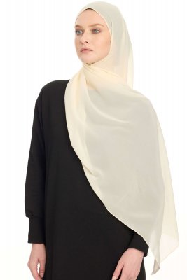 Chiffon Hijab - Lys Beige