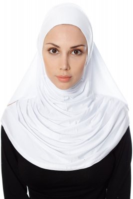 Ava - Hvit One-Piece Al Amira Hijab - Ecardin