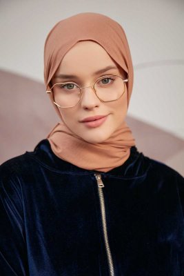 Ceyda - Mørk Mursteinsrød Cazz Hijab