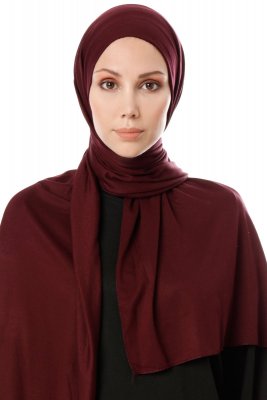 Hande - Mørk Lilla Bomull Hijab - Gülsoy