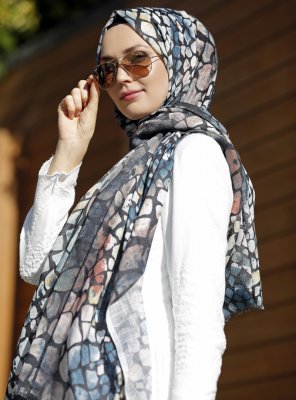 Dounia - Stein Mønstret Hijab
