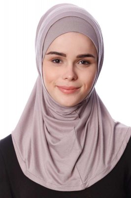 Nehir - Steingrå 2-Piece Al Amira Hijab