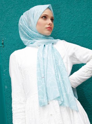 Pariza - Lysegrønn Mønstret Hijab