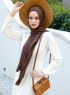 Emira - Mørkebrun Hijab - Sal Evi