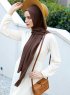 Emira - Mørkebrun Hijab - Sal Evi