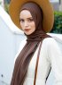 Emira - Mørkebrun Hijab - Sal Evi
