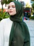 Emira - Mørk Grønn Hijab - Sal Evi