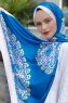 Blue Dream Mønstret Twill Hijab - Sal Evi