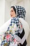 Kristall Mønstret Twill Hijab - Sal Evi