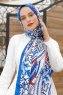 Mursteinsrød Mønstret Twill Hijab - Sal Evi