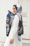 Kjede Mønstret Twill Hijab - Sal Evi