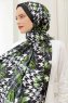 Skog Mønstret Twill Hijab - Sal Evi