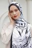 Whirlpool Mønstret Twill Hijab - Sal Evi