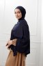 Sibel - Mørk Marineblå Jersey Hijab