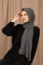 Yildiz - Grå Crepe Chiffon Hijab