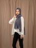 Yildiz - Antrasitt Crepe Chiffon Hijab