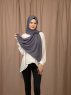 Yildiz - Antrasitt Crepe Chiffon Hijab