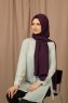 Yildiz - Aubergine Crepe Chiffon Hijab