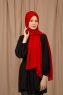 Yildiz - Rød Crepe Chiffon Hijab