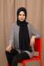 Yildiz - Mørk Marineblå Crepe Chiffon Hijab