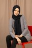 Yildiz - Mørk Marineblå Crepe Chiffon Hijab