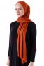 Seda - Mursteinsrød Jersey Hijab - Ecardin