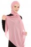Derya - Mørk Rosa Praktisk Chiffon Hijab