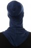 Damla - Marineblå Ninja Hijab Maske Undersjal