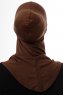 Damla - Brun Ninja Hijab Maske Undersjal