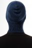 Elnara - Marineblå Plain Hijab Undersjal