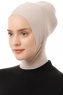 Elnara - Lys Taupe Plain Hijab Undersjal