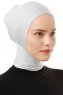 Elnara - Lysegrå Plain Hijab Undersjal