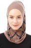 Ekose Plain - Mørk Taupe One-Piece Al Amira Hijab