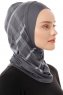 Ekose Plain - Mørk Grå One-Piece Al Amira Hijab