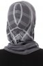 Ekose Plain - Mørk Grå One-Piece Al Amira Hijab