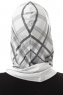 Ekose Plain - Lysegrå One-Piece Al Amira Hijab