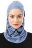 Ekose Plain - Indigo One-Piece Al Amira Hijab
