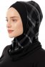 Ekose Cross - Svart & Lysegrå One-Piece Al Amira Hijab