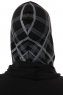 Ekose Cross - Svart & Lysegrå One-Piece Al Amira Hijab