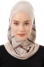 Ekose Cross - Lys Taupe One-Piece Al Amira Hijab