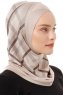 Ekose Cross - Lys Taupe One-Piece Al Amira Hijab
