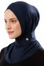 Ceren - Marineblå Praktisk Viskos Hijab