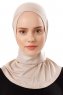 Ceren - Lys Taupe Praktisk Viskos Hijab