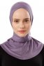 Ceren - Mørk Lilla Praktisk Viskos Hijab