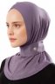 Ceren - Mørk Lilla Praktisk Viskos Hijab